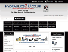 Tablet Screenshot of hydraulics2u.co.uk